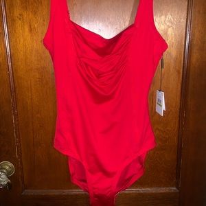 Red Calvin Klein Bathing Suite